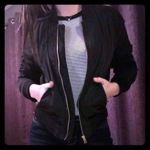 Black Jacket with Quilted Lining